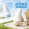 Gradient flat five-fold umbrella, high-end mini portable sun protection umbrella, ultra-light shade for women, suitable for both sunny and rainy days, UV protection umbrella details Picture